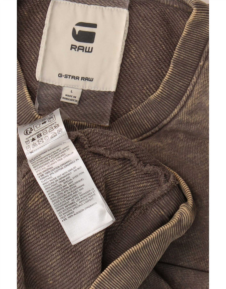 G-Star Herren T-Shirt Top Large Grau Baumwolle