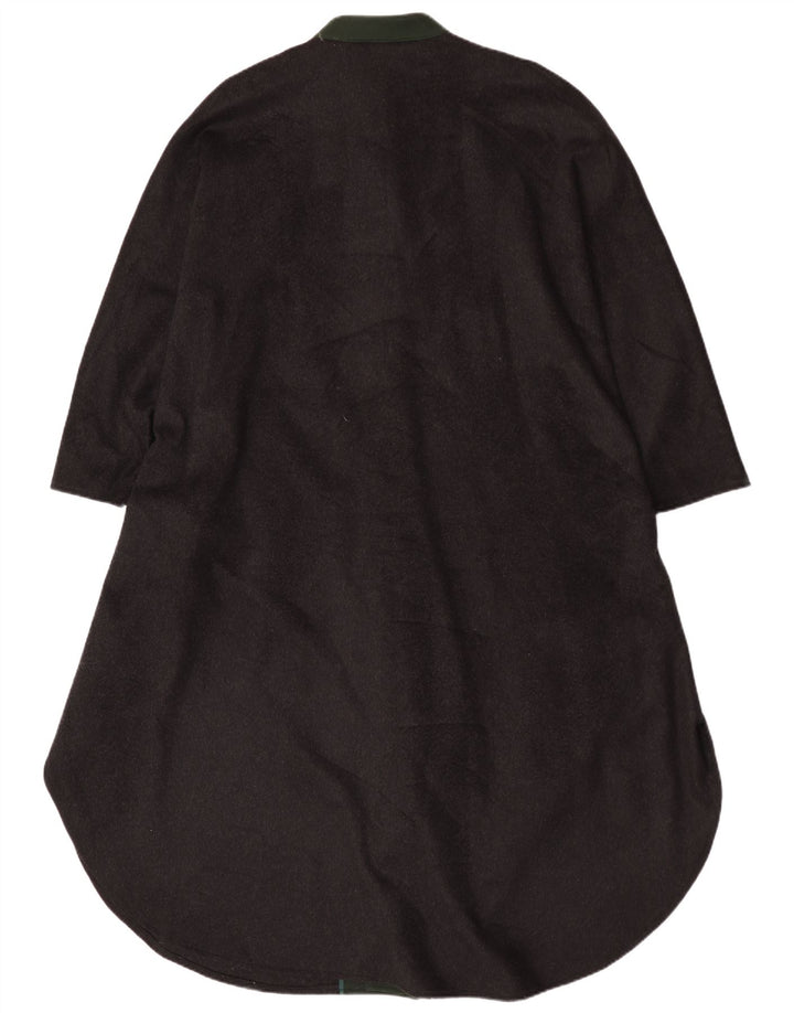 Vintage Damen Poncho Mantel Einheitsgröße Schwarz