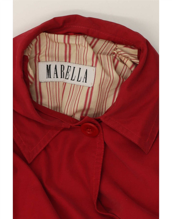Marella Damen Trenchcoat UK 22 3XL Rot