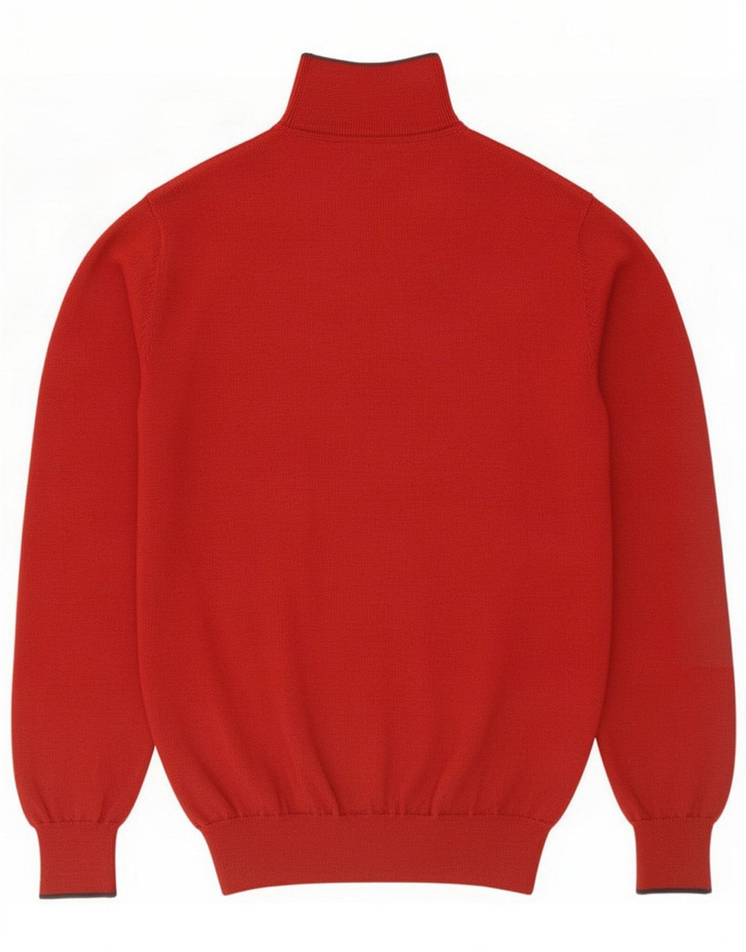 Timberland Herren-Pullover mit Reißverschluss am Hals, große rote Wolle