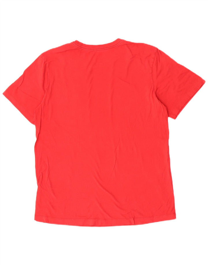 Nike Herren-T-Shirt mit Grafik, mittelrote Baumwolle