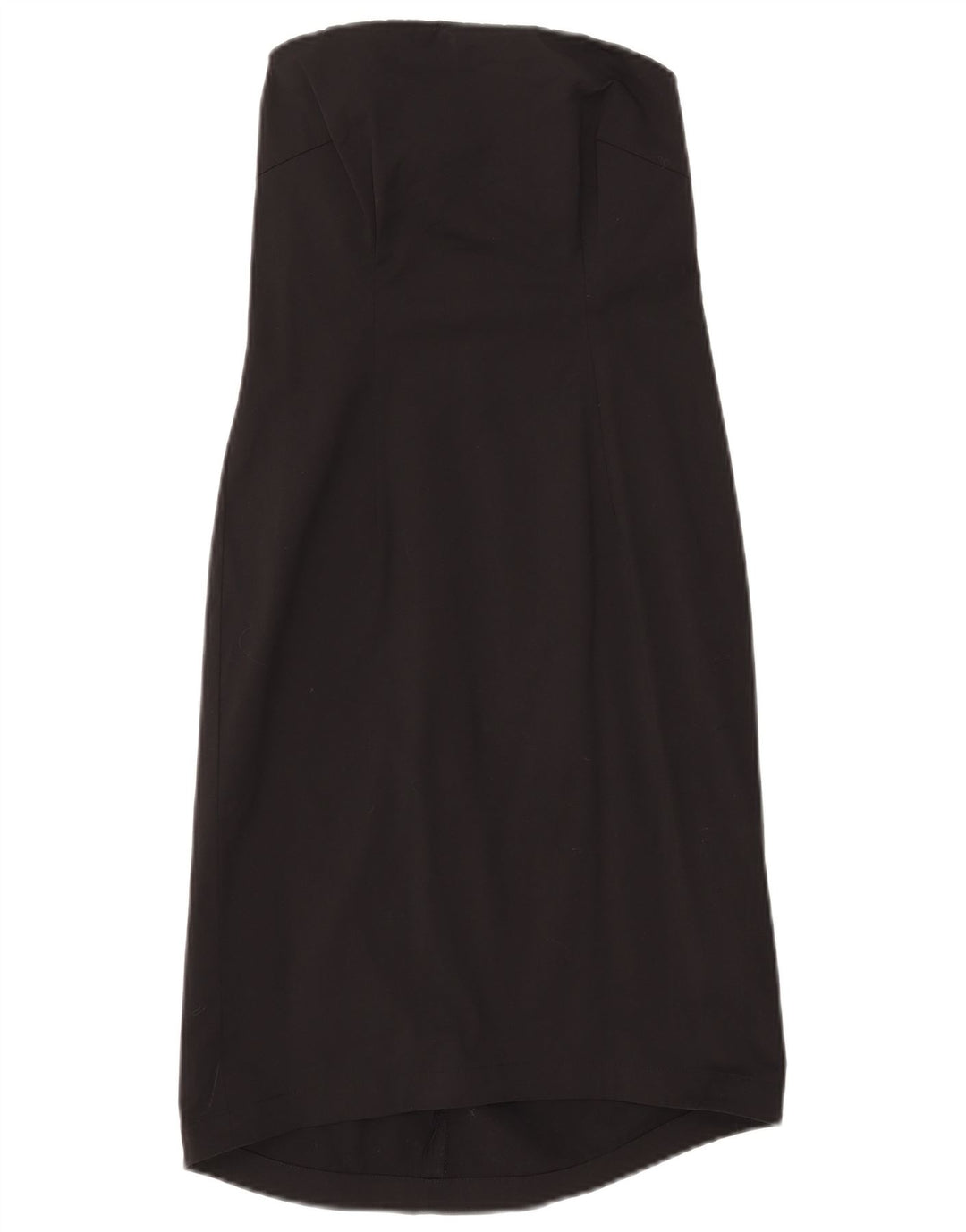 J. Crew Damen Trägerloses Kleid US 0 XS Schwarze Baumwolle