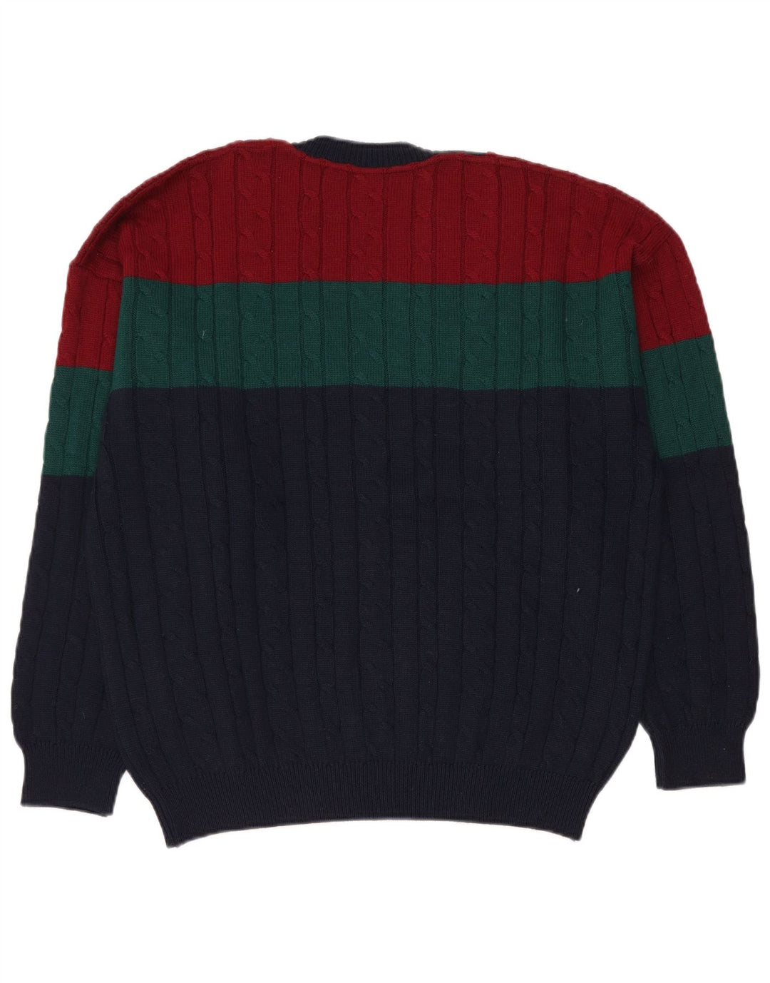 IL GRANCHIO Herren-Pullover mit V-Ausschnitt, XL, mehrfarbig, Farbblock
