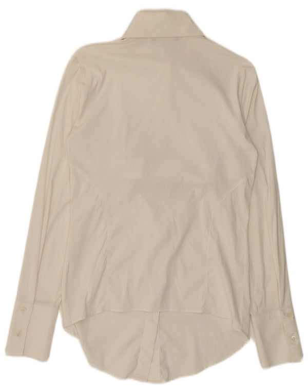 Patrizia Pepe Damen Hemd UK 12 Medium Weiß