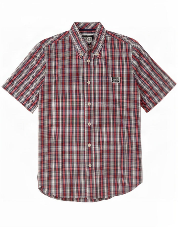 Superdry Herren-Kurzarmhemd, mittelgroß, mehrfarbig, kariert, Baumwolle