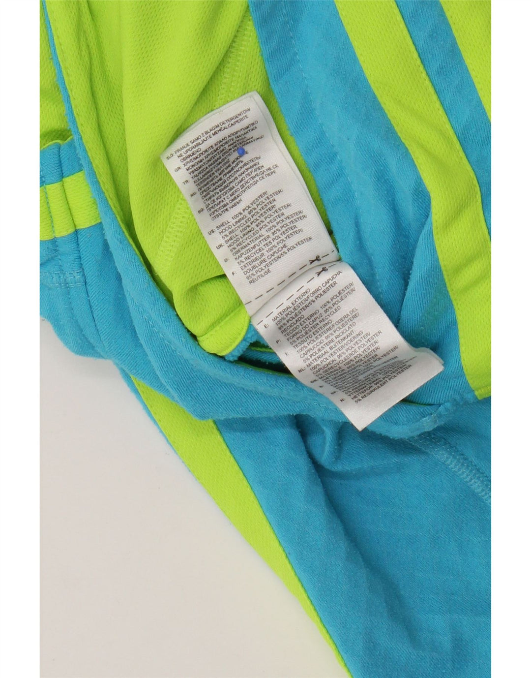 Adidas Damen Kapuzenpullover UK 14 Mittelblaues Polyester