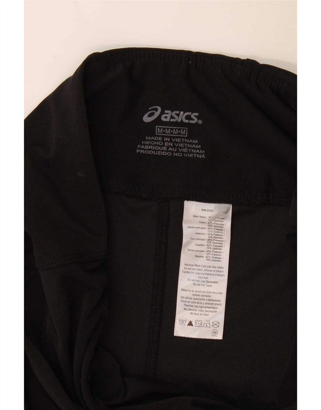 Asics Damen Leggings UK 12 Medium Schwarz Polyester
