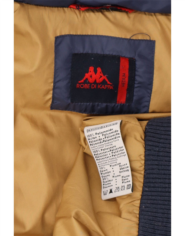KAPPA Wattierte Herrenjacke mit Kapuze, UK 38, mittelmarineblau, Polyamid