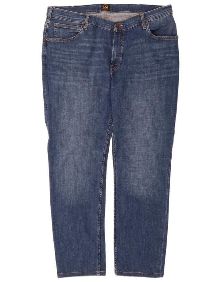 Lee Herren Rider Slim Jeans W40 L31 Blaue Baumwolle