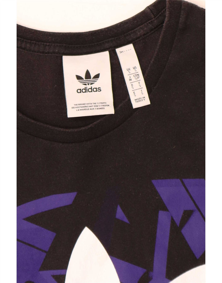 Adidas Herren Grafik T-Shirt Top Small Schwarz