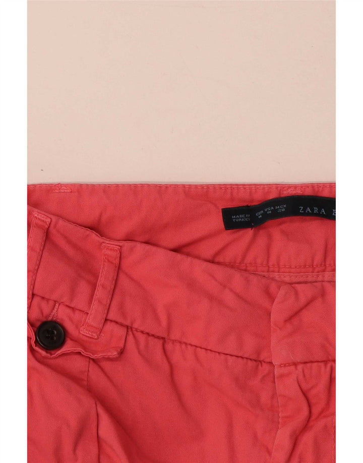Zara Slim Chino-Hose für Damen, Größe M, W28, L28, Rosa