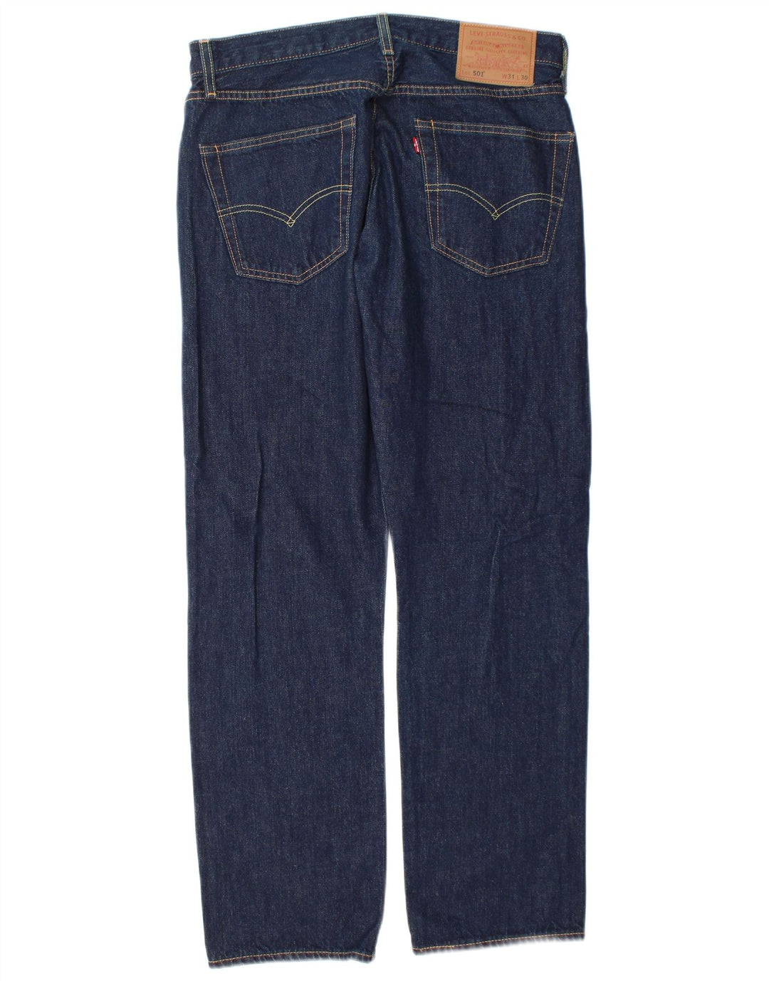 Levi's Herren 501 Straight Jeans W31 L30 Marineblaue Baumwolle
