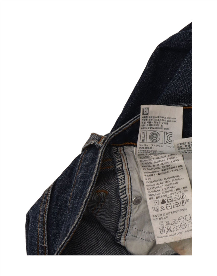Levi's Damen 714 Straight Jeans W23 L33 Blaue Baumwolle