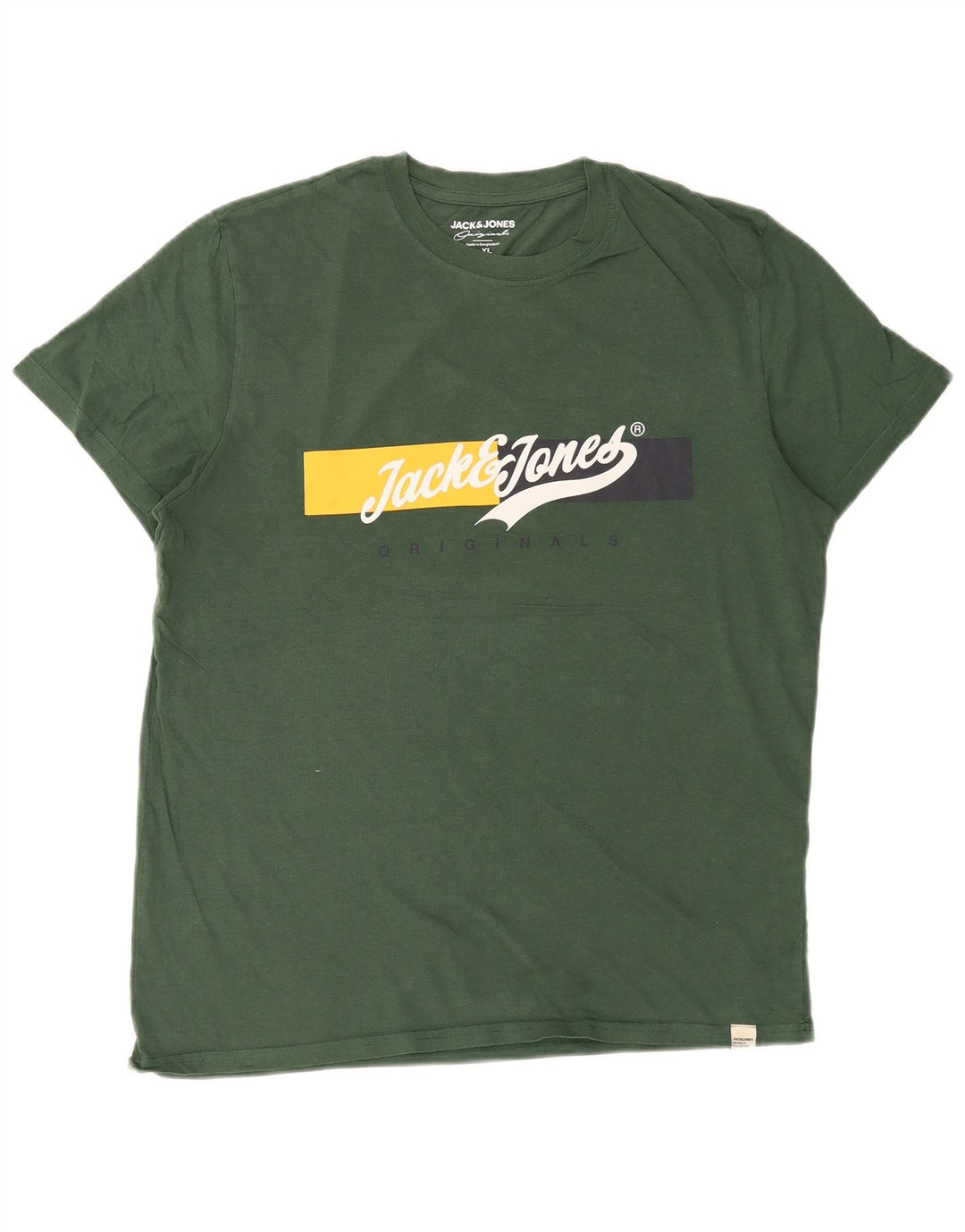 Jack & Jones Herren Grafik T-Shirt Top XL Grün
