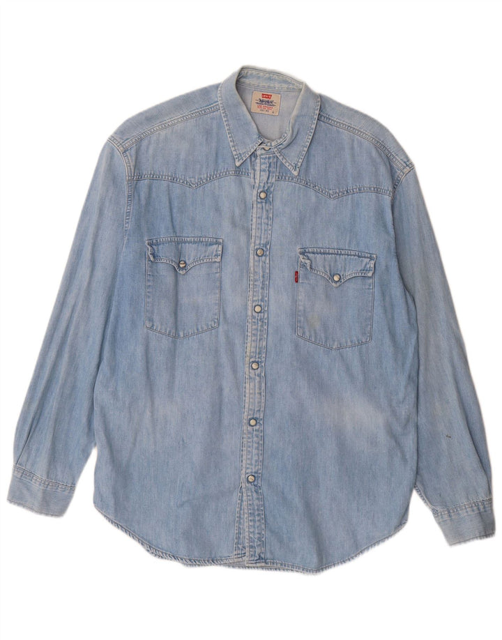 Levi's Herren-Jeanshemd, große blaue Baumwolle