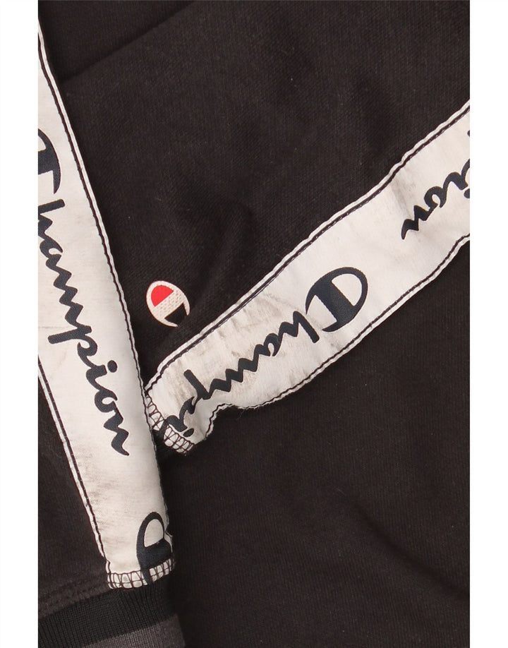 Champion Herren-Sweatshirt mit Grafik, groß, schwarze Farbblock-Baumwolle