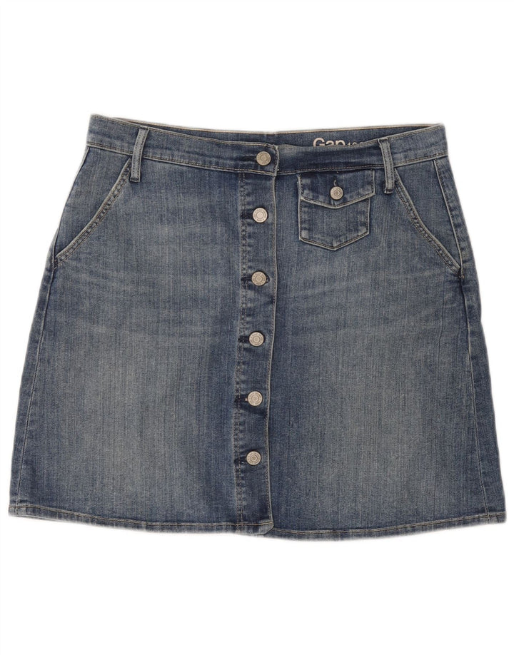 GAP Damen Jeansrock W29 mittelblaue Baumwolle