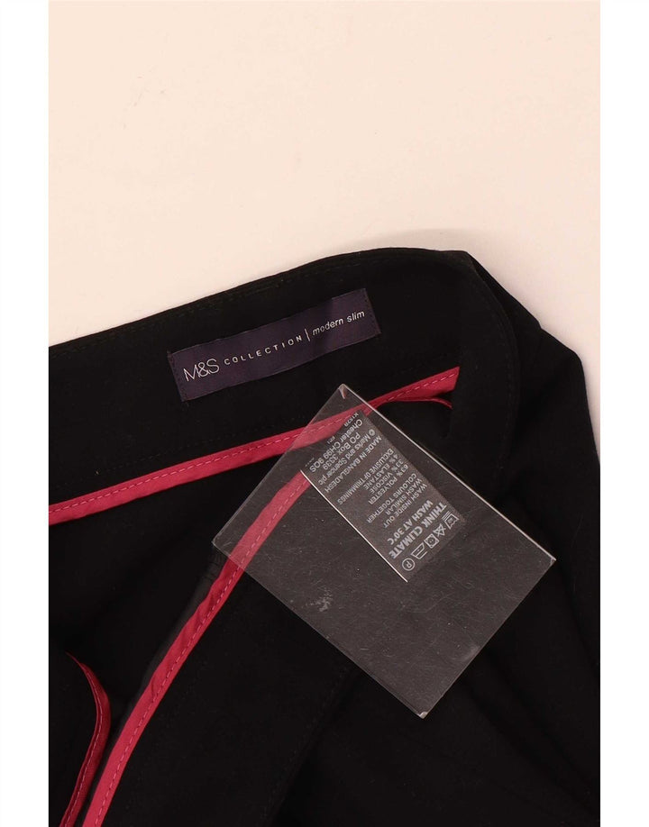 Marks & Spencer Moderne Slim-Anzughose für Damen, UK 12, M, W32, L29, Schwarz