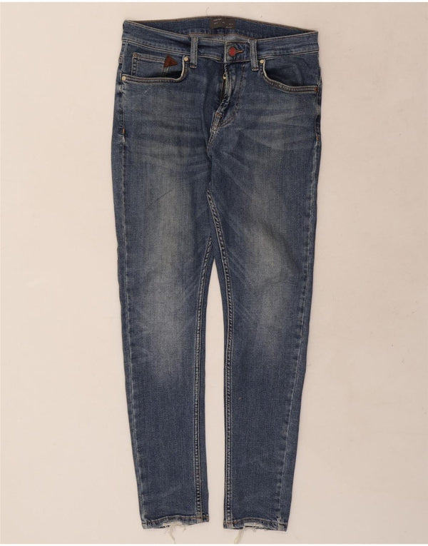 Zara Herren Skinny Jeans EU 38 Small W30 L28 Blaue Baumwolle