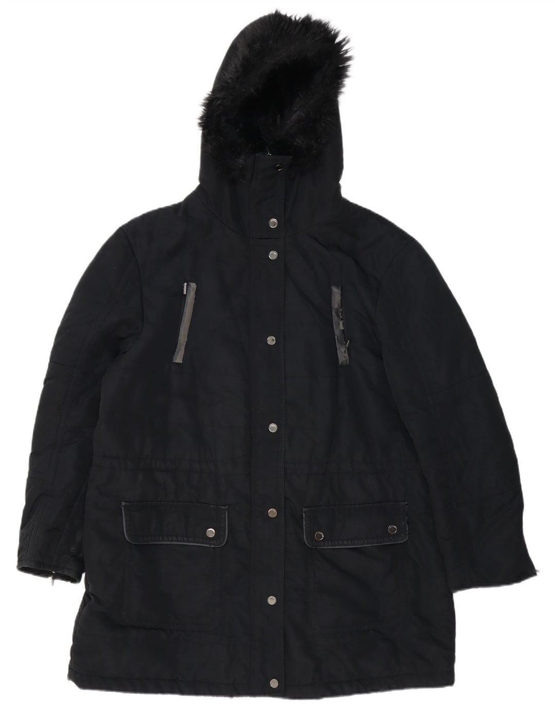 Marks & Spencer Damen Autograph Hooded Parka Jacke UK 18 XL Schwarz