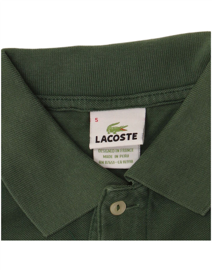 LACOSTE Herren Poloshirt Größe 5 Large Grün