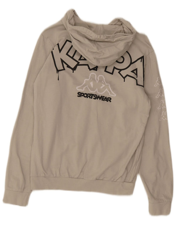 Kappa Jungen-Pullover mit grafischem Kapuzenpullover, 15–16 Jahre, Beige