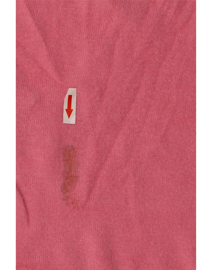Marks & Spencer Damen-Pullover mit V-Ausschnitt, UK 14, Mittelrosa, Acryl