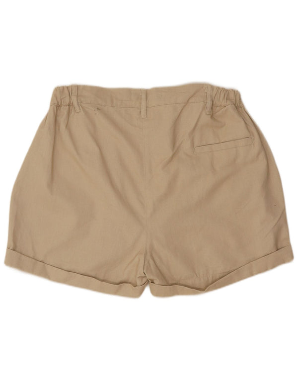 French Connection Womens Chino Shorts UK 12 Medium W32 Beige Cotton