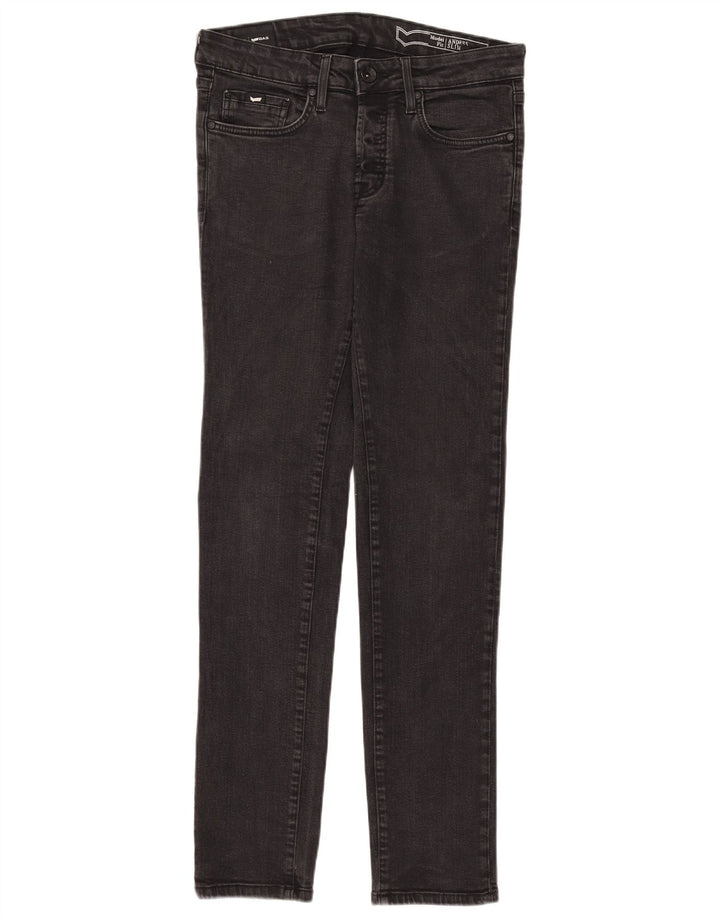 Gas Damen Anders Slim Jeans W33 L34 Schwarze Baumwolle