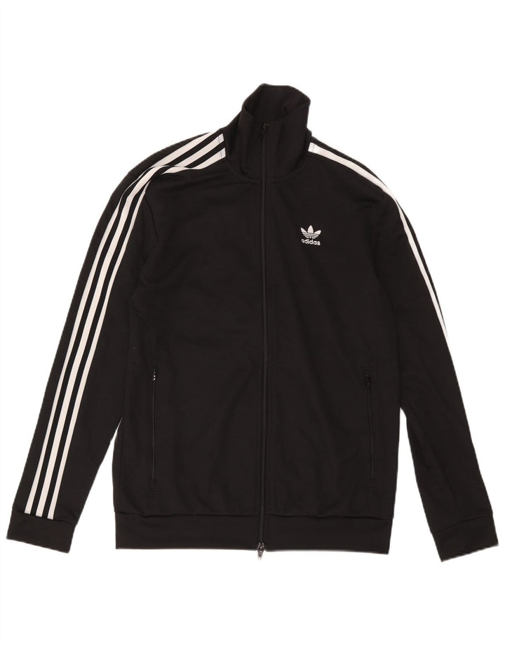 Adidas Herren Trainingsanzug Top Jacke Small Schwarz Polyester