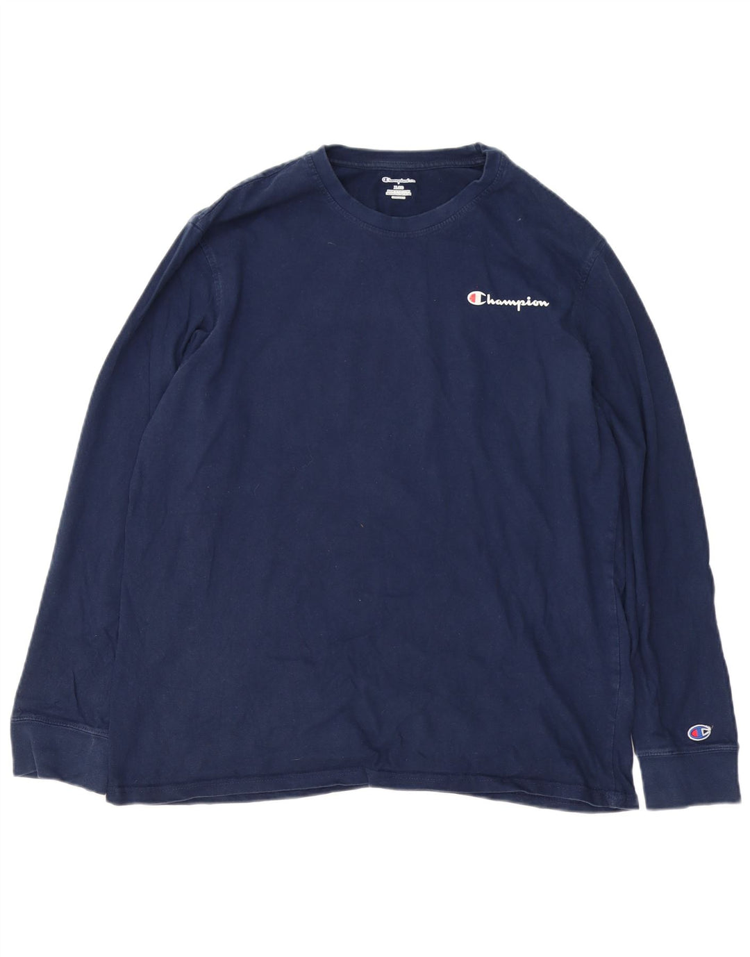 Champion Herren-Top, langärmelig, XL, Marineblau, Baumwolle