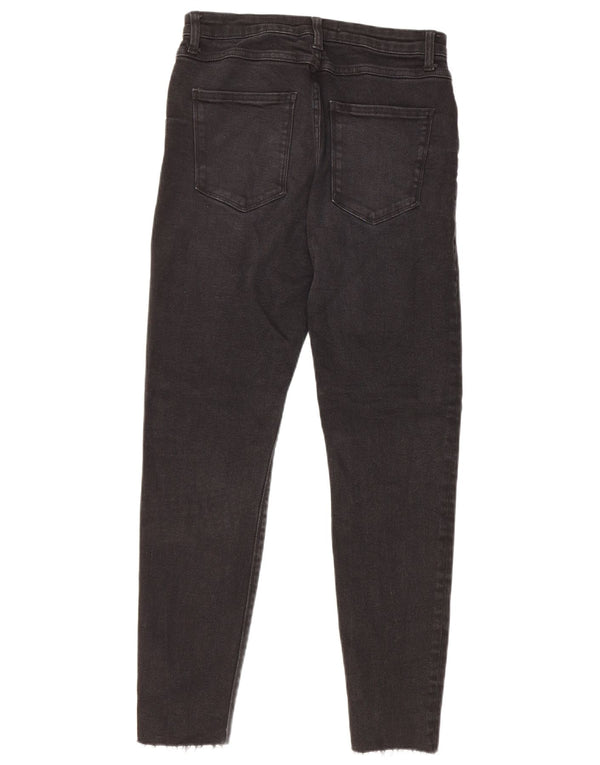 Zara Damen Skinny Jeans EU 40 Medium W30 L27 Schwarze Baumwolle
