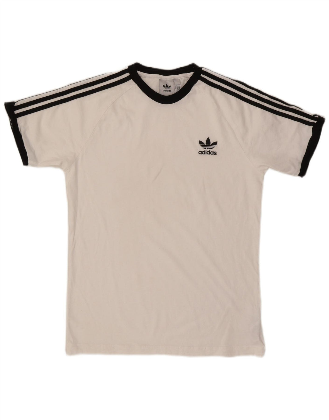 Adidas Herren T-Shirt Top Large Weiß Baumwolle