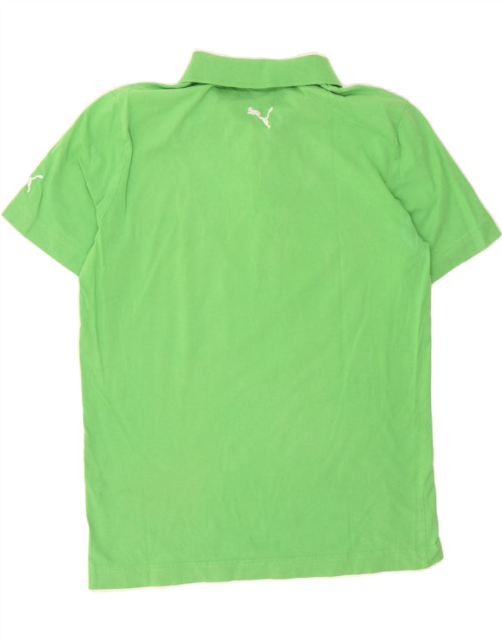 PUMA Mens Polo Shirt Medium Green Vintage Puma and Second-Hand Puma from Messina Hembry 