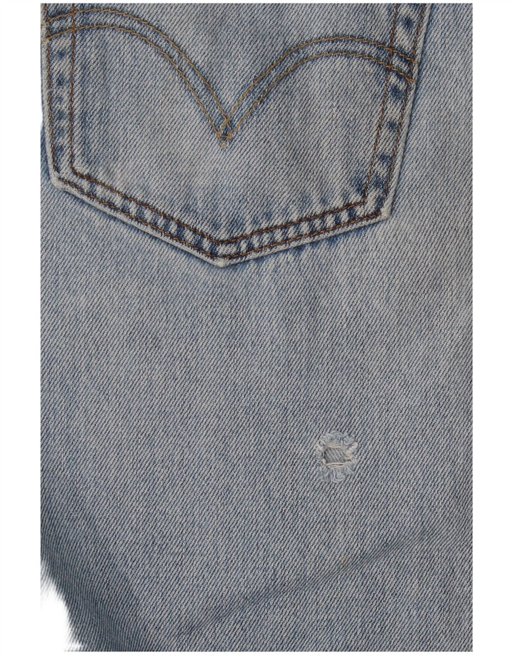 LEVI'S Herren 505 Regular Fit Straight Jeans W34 L32 Blaue Baumwolle