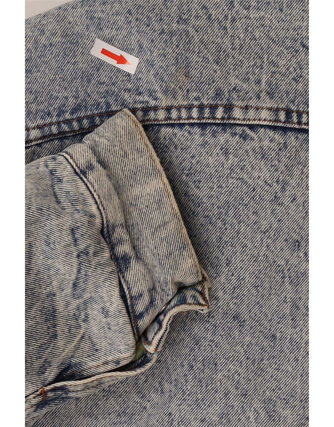 Rifle Herren Sherpa Jeansjacke UK 40 Large Blau