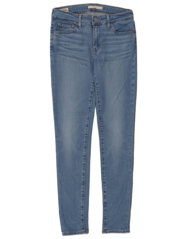Levi's Damen 711 Skinny Jeans W26 L30 Blaue Baumwolle