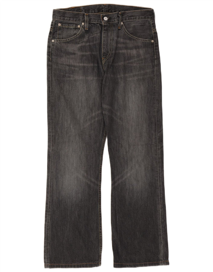 Levi's Herren 507 Bootcut Jeans W31 L29 schwarze Baumwolle