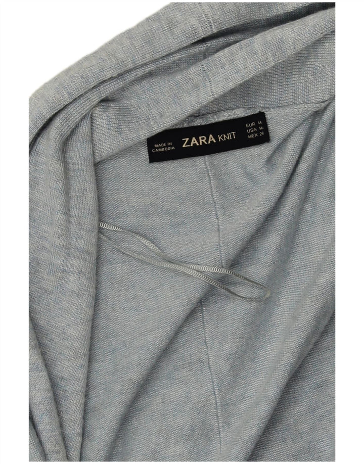 Offener Cardigan für Damen von Zara, Gr. 14, mittelgraue Viskose