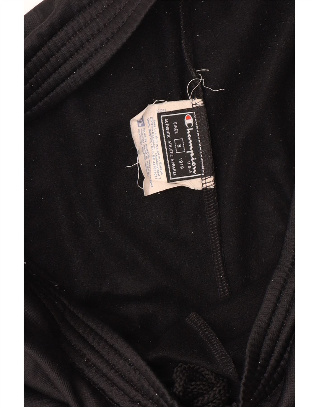 CHAMPION Herren-Trainingshose mit Grafik, Größe S, Schwarz, Polyester