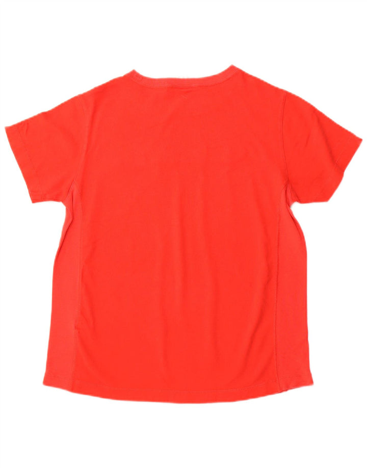 CHAMPION Grafik-T-Shirt für Damen, UK 12, mittelrot, Baumwolle