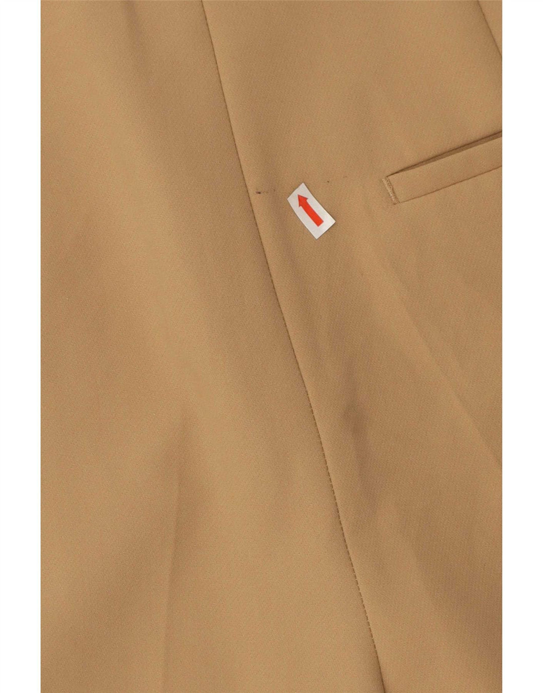 Zara Damen-Shorts mit hoher Taille, mittelgroß, W28, beige, Polyester