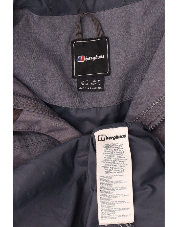 Berghaus Damen-Regenmantel mit Kapuze, UK 12, mittelblau, Polyamid