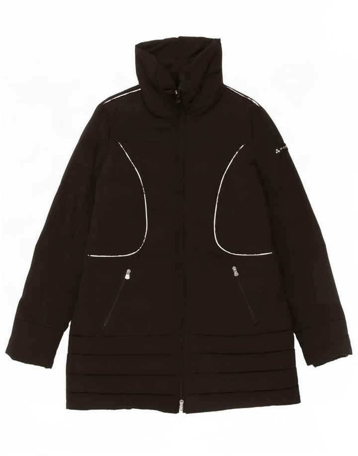 PEUTEREY Damen Wattierter Mantel IT 46 Large Schwarz Nylon