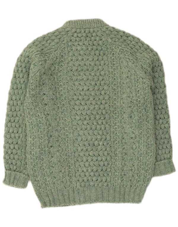 Vintage Damen Cardigan Pullover UK 14 Mittelgrün