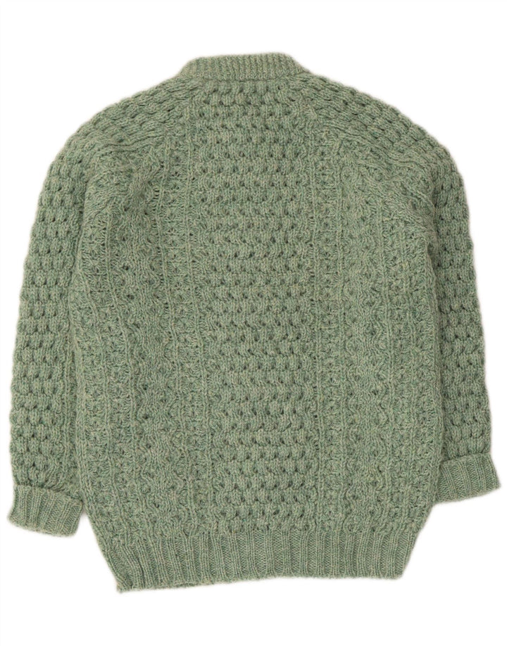 Vintage Damen Cardigan Pullover UK 14 Mittelgrün
