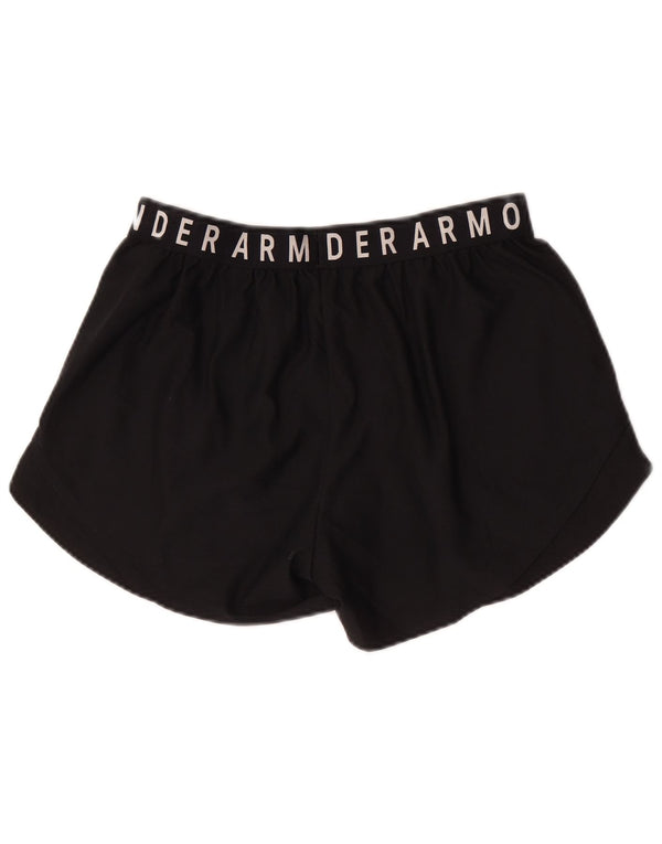 Under Armour Womens Heat Gear Loose Fit Sport Shorts UK 14 Large Black