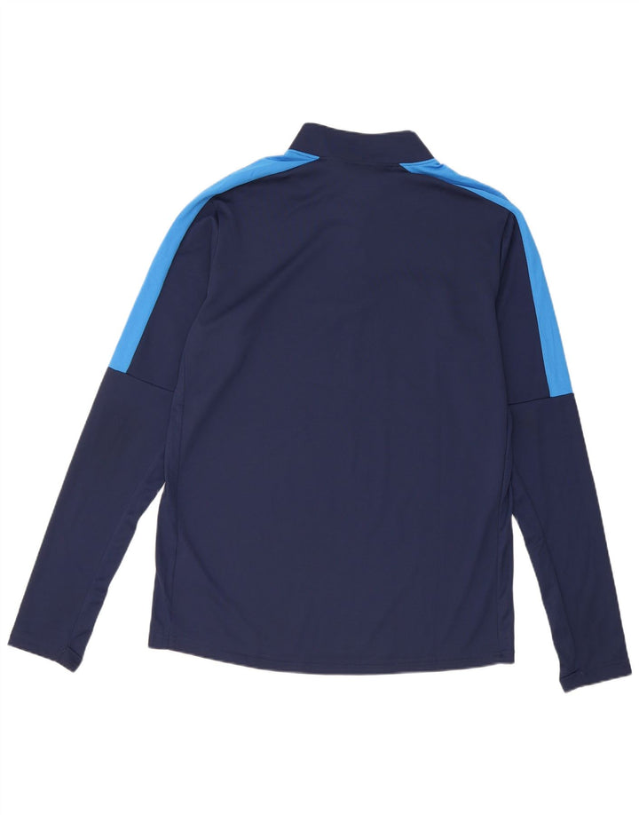 Nike Herren Dri Fit Pullover-Trainingsanzug-Oberteil, mittelgroß, Marineblau, Farbblock