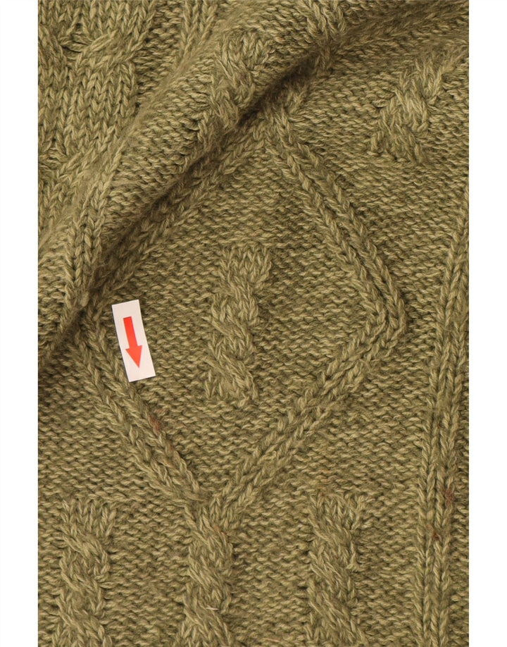 Canda Herren-Pullover mit Rundhalsausschnitt, groß, grünes Acryl