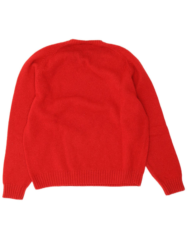 Kappa Herren-Pullover mit V-Ausschnitt, große rote Wolle